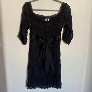 ABS black cocktail dress